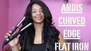 ❁ Review  Andis Curved Edge Flat Iron [upl. by Dorkus]