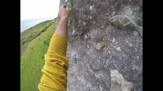 Climbing Harmonic convergence 6A in Garron point  Northern Ireland [upl. by Zawde]