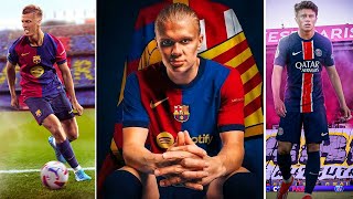 BARCELONA SURPRISED EVERYONE by TWO BIG DEALS HAALAND and Dani Olmo agreed to join catalans [upl. by Vories]