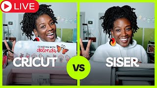 Live Cricut vs Siser Lets Talk about it [upl. by Langan149]