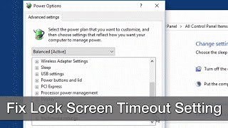 Change Windows 10 Lock Screen Timeout Setting within Power Options [upl. by Allana]