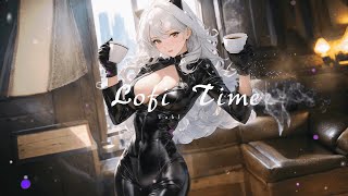 ☕ Catgirls Lofi Retreat Black Leather and Coffee Bliss🎵lofi hiphop radio beats to relaxstudy💕lofi [upl. by Bat]