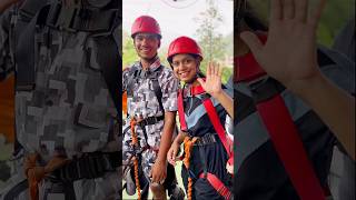 Adventures are always better when we swing together🥳🎉 minivlog adventure rishikesh 🔥😱😱 [upl. by Akcimat]