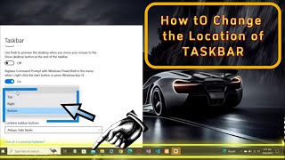 How to Change Taskbar Location on Laptop  Quick amp Easy Steps 🚀✨ [upl. by Reitman]