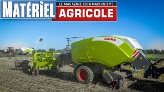 Presentation Claas Quadrant 4000  La présérie au travail en Camargue by Matériel Agricole [upl. by Dougy201]