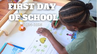 Realistic 1st Grade First Day of Homeschool 20242025 [upl. by Medea318]