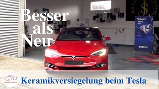 Abholung meines Tesla nach der Keramikversiegelung [upl. by Procora]