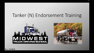 Tanker N Endorsement CDL Online Training [upl. by Yank]