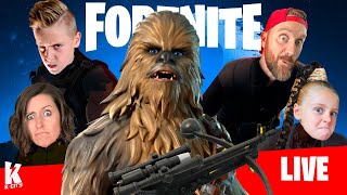 Star Wars FORTNITE New Update Live with KCity Family [upl. by Ecinej]