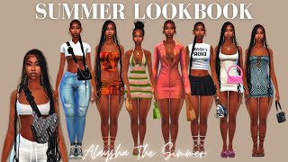 SUMMER LOOKBOOK CC FOLDER ♥  Sims 4 CC Clothes  Sims 4 CC Folder  Sims 4 CC  Sims 4 Clothes [upl. by Naejarual]