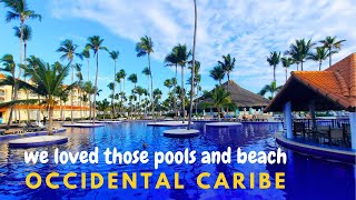 Occidental Caribe Punta Cana  amazing pools  beautiful beach  room  Hotel tour [upl. by Cortie561]