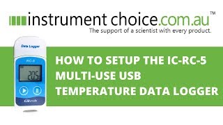 How to Set Up the ICRC5 Multiuse USB Temperature Data Logger [upl. by Elatnahc317]