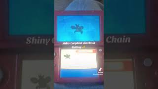 Shiny Corphish via Chain Fishing shorts fyp shinypokemon gaming Nintendo [upl. by Kowalski]