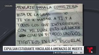 Expulsan a estudiante que dejó notas amenazantes en colegio [upl. by Mosi264]