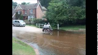 Matildas Musings  tandeming thru the Watersplash ford at Brockenhurst [upl. by Hamo]