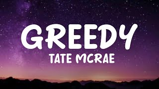 Tate McRae  greedy Lyrics [upl. by Lahcim]