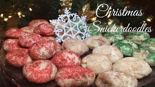 Christmas Snickerdoodles Cookie Tutorial [upl. by Ekeiram830]