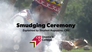 Smudging Ceremony Explained by Stephen Augustine [upl. by Dyane]