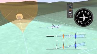 Aviation Animation  Flying an ILS approach  How The ILS system works in flight [upl. by Epperson]