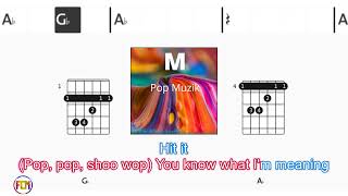 M Pop muzik FCN GUITAR CHORDS amp LYRICS [upl. by Dorolisa]