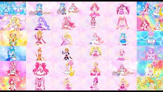 All Precure Ending Intros 20212023 [upl. by Alejoa]