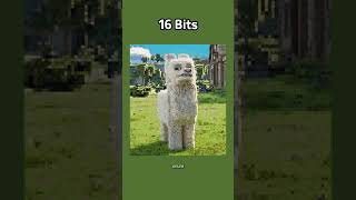 Minecraft Llama in Movie 64bit 32bit 16bit 8bit 4bit 2bit 1bit [upl. by Maurie426]