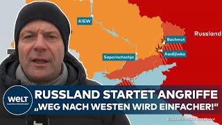 PUTINS KRIEG Offensive auf Schlüsselposition Russland versucht Bollwerk der Ukraine zu knacken [upl. by Inaffets]