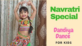 NAVRATRI SPECIAL  DANDIYA DANCE for kidsTrending Song kamariya navratri special song kamariya [upl. by Castor360]