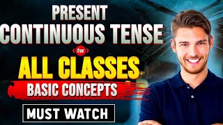 Present continuous tense with examples present progressive tense  learn english 2024 [upl. by Evvy]