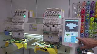 BAI embroidery machine 100° Axis error message [upl. by Addi]