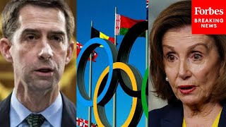 Tom Cotton Pelosi Other Lawmakers Pushed White House To Boycott Beijing Olympics  2021 Rewind [upl. by Fazeli]