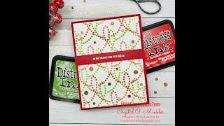 Quick amp Funny Holiday Card  Festoons Stencil  A Colorful Life Designs [upl. by Asiram]