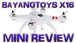 DRONE Bayangtoys x16  Mini review  GPS e Return to Home [upl. by Alleunam]