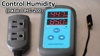 Inkbird Humidity Controller  IHC 200 settingsprogramming [upl. by Annailuj]