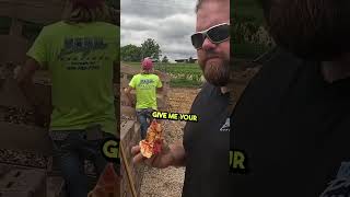 Caseys Pizza review on the jobsite shorts onebite construction [upl. by Gildea]