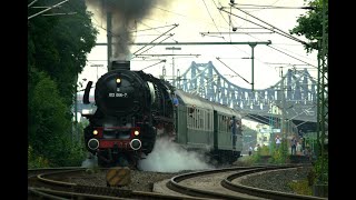 Dampflokstar auf der Rendsburger Hochbrücke  Mit 01 1066 durch SchleswigHolstein [upl. by Lole539]