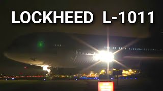 ✈ Lockheed L1011 NIGHT TAKEOFF  Royal Air Force RAF  Hamburg Airport [upl. by Xilef609]