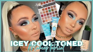 Get ready with me ICEY COOL TONED EYESHADOW  Makeup Tutorial [upl. by Boor]