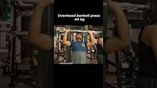 Overhead barbell press bodybuildinggymratcbum instagrammotivation [upl. by Prochoras]