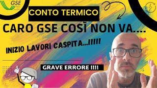 Conto termico 20  Caro GSE ti scrivo Stai sbagliando nuovamente [upl. by Ellekcir]