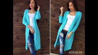 Вязаные Кардиганы Спицами для Женщин  модели  фото 2019  Knitted Cardigans Spokes for Women model [upl. by Penny]