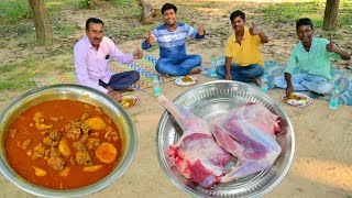 বাপি নতুন স্টাইলে খাসির মাংস রান্না করে সবাইকে খাওয়ালো  New style mutton recipe  Village food [upl. by Shara]