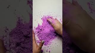 Purple cornstarch crunchies 💜 cornstarch asmr [upl. by Idel]