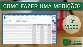 PlanGOR  COMO FAZER UMA MEDIÇÃO UTILIZANDO A PLANILHA GOR 12  Planilha de Obra [upl. by Georges229]