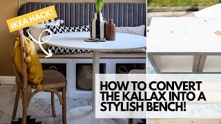 IKEA KALLAX HACK HOW I MADE A STYLISH SEATING BENCH FOR MY DINING NOOK [upl. by Aidua]