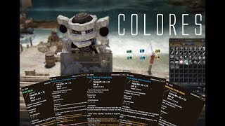 COLORES DEL EQUIPAMIENTO EN BLACK DESERT  TIPOS DE COLORES  COMO CAMBIAR DE COLOR [upl. by Hcone]