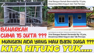 MENGHITUNG BIAYA RUMAH PAKAI DINDING GRC DAN RANGKA BAJA RINGAN [upl. by Arraes]