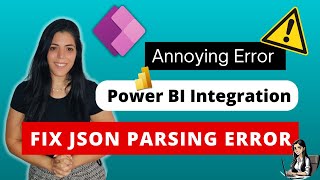 Fix JSON Parsing Error in Power Apps with Power BI Integration  Quick Solution [upl. by Lasiaf]