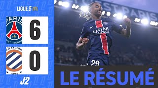 PSG Montpellier  60  Le Résumé  Ligue 1 202425 [upl. by Orag899]