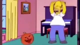 HOMERO SIMPSON BAILANDO LA CANCION DEL PERRO LLORANDO [upl. by Anrak239]